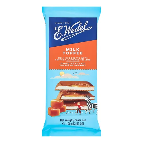Шоколад молочний з тоффі E.Wedel м/у 100г