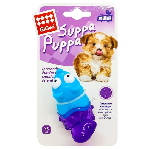 Іграшка GiGwi Suppa Puppa для собак лисиця з пищалкою 9см