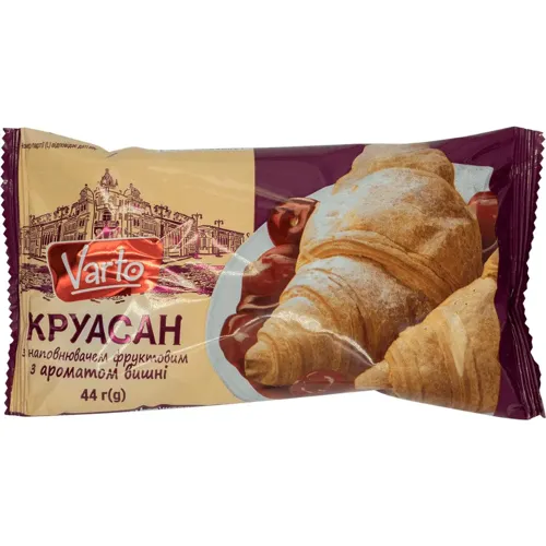 Круасан Varto з начинкою зі смаком вишні 44г