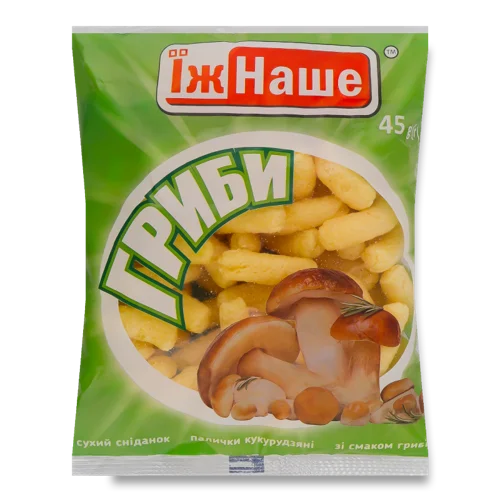 Кукурудзяні Палички Вищого Ґатунку Гриби ЇжНаше, м/у 45г