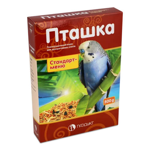 Корм Повнораціонний Для Декоративних Птахів Стандарт-Меню, к/у, 500г