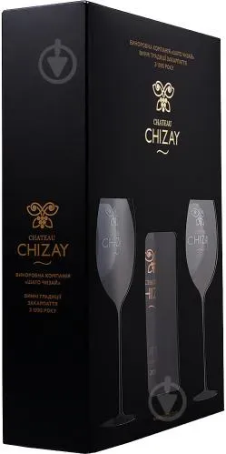 Вино червоне напівсухе "PINOT NOIR" + 2 бокала