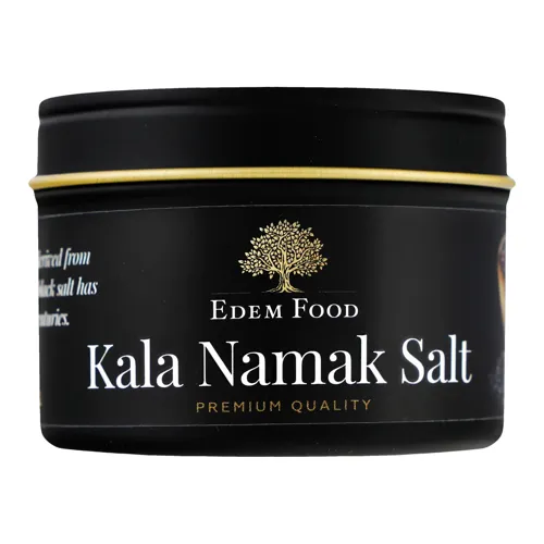 Сіль Kala Namak Edem Food з залізною банкою 140г