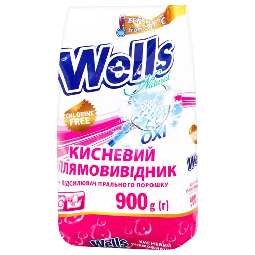Плямовивідник Wells Natural Classic кисневий органічний 900г