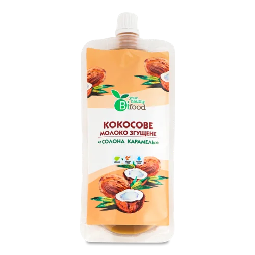 Згущене Молоко Кокосове Солона Карамель, в/ґ, 150г