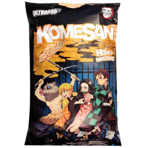 Чипси рисові Ultra Pop Demon Slayer Мед та гірчиця 60г