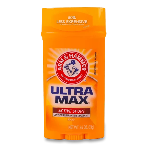 Дезодорант-антиперспірант Чоловічий Твердий Active Sport Ultramax Arm&Hammer, 73 г