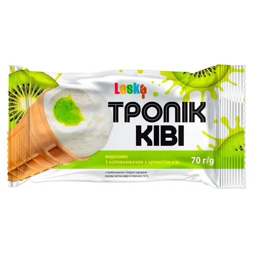 Морозиво Тропик киви Ласка 70г ваф.ст
