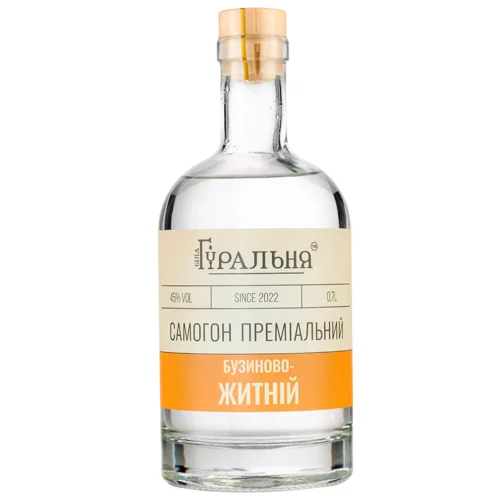 Самогон Біла Гуральня Бузиново-житній преміальний 45% 0,7л