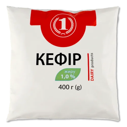 Кефір 1% Вищого Ґатунку ТМ '1', 400г