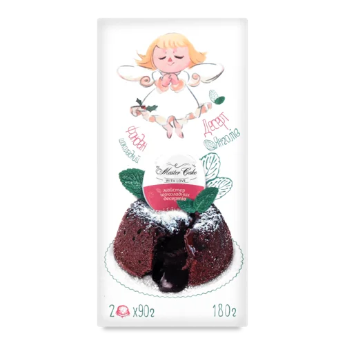 Десерт Янголів Тістечка Master Cake Фондан Шоколадний, 180гх6