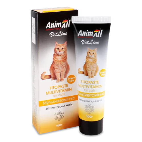 Фітопаста для котів Мультивітамінна VetLine AnimAll, в/ґ, 100г