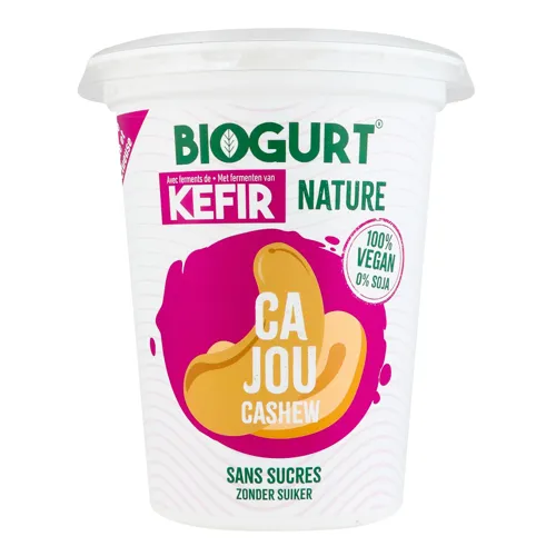 Кефір рослинний органічний з кешью без цукру Nature Biogurt ст 400г
