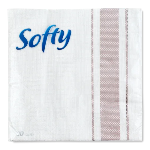 Серветки паперові Softy з малюнком №1 33x33 см, в/ґ, 100 шт