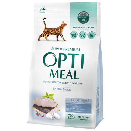 Корм сухий Optimeal з тріскою для котів 700г