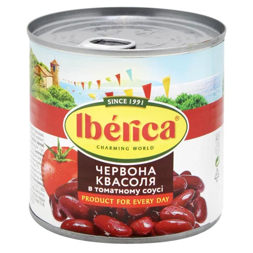 Квасоля Iberica червона в томатному соусі 400г