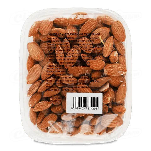 Мигдаль смажений солоний, 250г