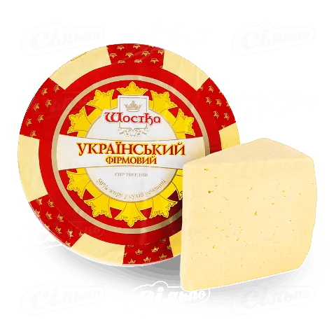 Сир «Шостка» «Український» твердий 50%, 1 кг