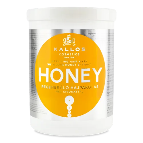 Маска для Волосся Відновлююча з Екстрактом Натурального Меду Honey Kallos, 1л