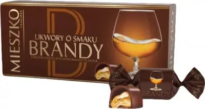 Конфети шоколадні Mieszko Brandy Пралине з лікером 180г