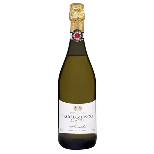 Вино ігристе Cascina S.Maria Bianco Amabile Lambrusco dell'Emilia біле напівсолодке 7.5% 0,75л