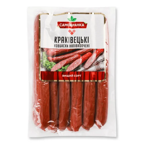 Ковбаски Самобранка Краковецькі н/к в/г кг