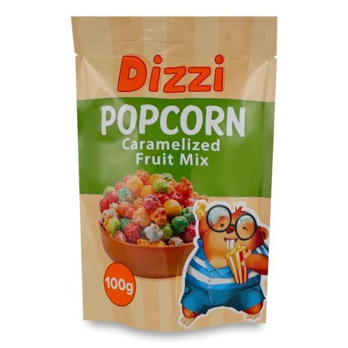 Повітряні Зерна Кукурудзи У Фруктовій Карамелі, в/ґ, 100г