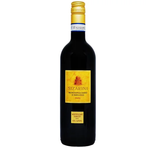Вино Sizarini Montepulciano D'Abruzzo DOC червоне сухе 12,5% 0,75л