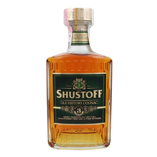 Коньяк 0.25л 40% 3 зірки Old History Shustoff пл