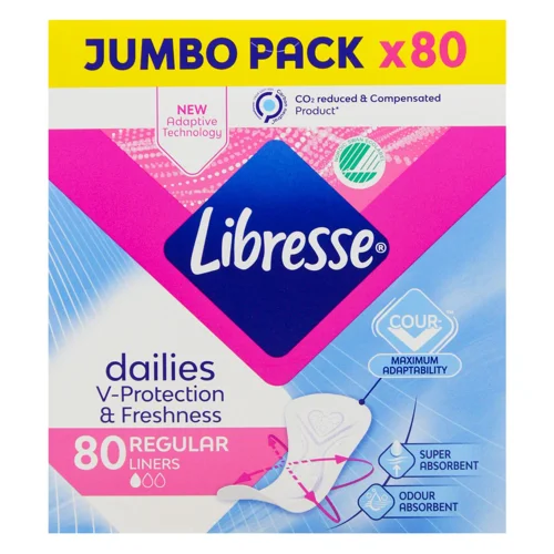 Прокладки щоденні Libresse Dailies Fresh Regular 80шт