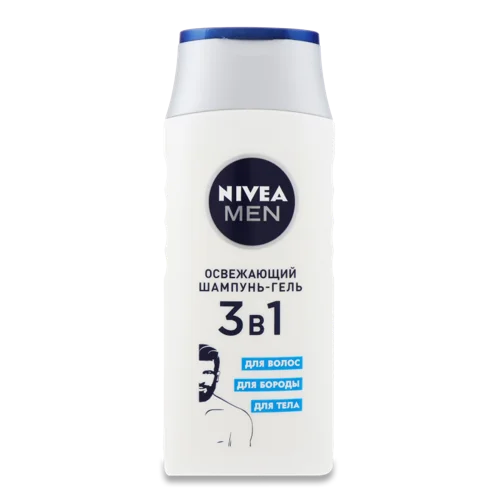 Шампунь-гель Освіжаючий 3в1 Nivea Men, 250мл