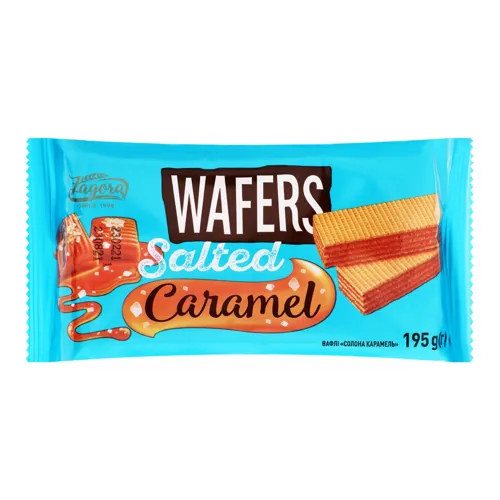 Вафлі Salted Caramel Zagora м/у 195г