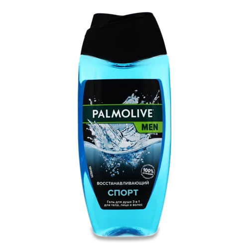 Гель для Душа Відновлюючий 3в1 Спорт Men Palmolive, Пластикова Пляшка 250мл
