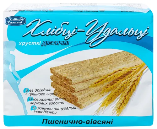 Хлібці пшенично-вівсяні Хлібці-Удальці м/у 100г