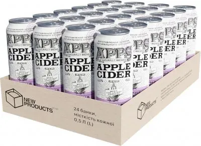 Сидр Apps Чорна смородина-лаванда 5,5% 0,5л