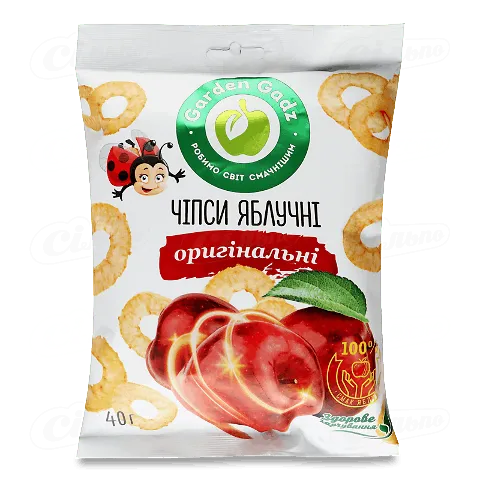 Чіпси Gadz яблучні оригінальні 40г