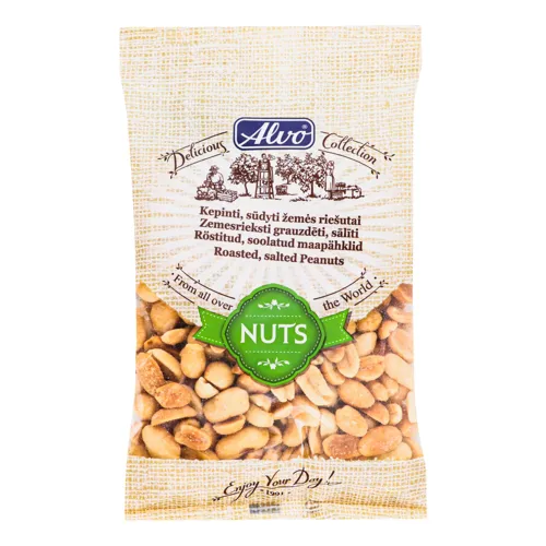 Ядра бобів арахісу смажені солоні Alvo м/у 100г