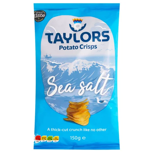 Чипси Taylors картопляні з морською сіллю 150г