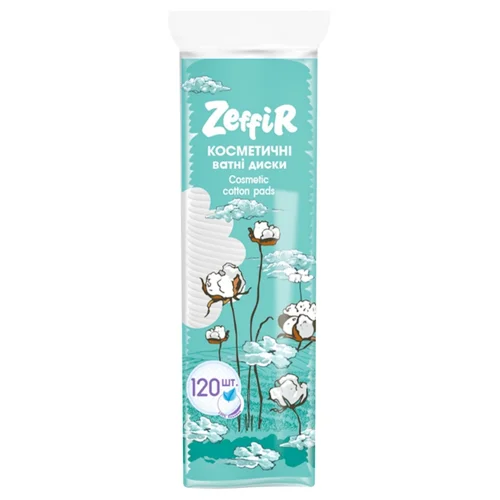 Диски ватні Zeffir косметичні 120шт