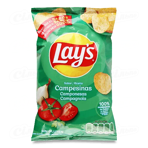 Чіпси картопляні Lay's Campesinas зі смаком томатів, 44г