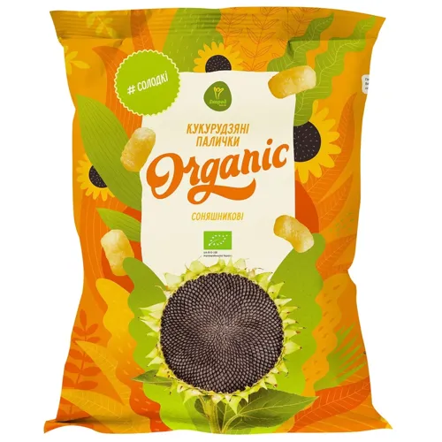 Кукурудзяні палички Екород Organic соняшникові 70г
