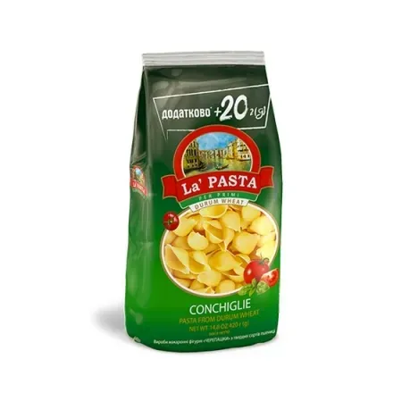 Макарони «La Pasta» Черепашки, 420г