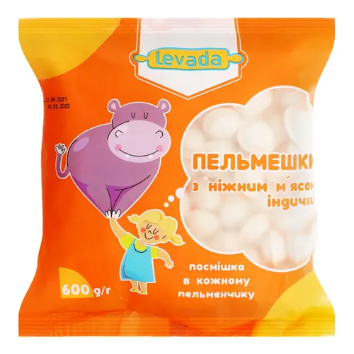 Пельмені з м'ясом індички Левадики Levada м/у 600г