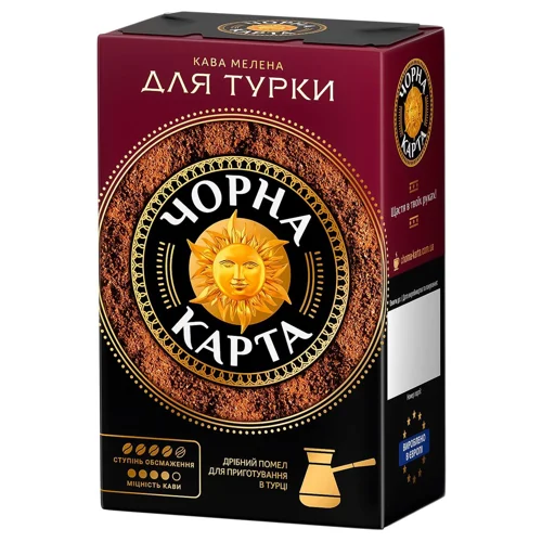 Кава мелена Чорна Карта Для турки 230г