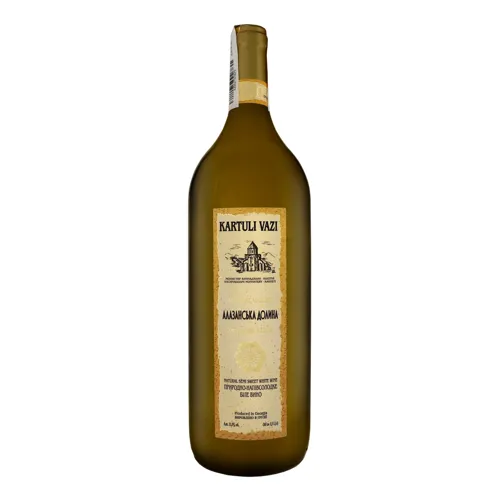 Вино 1.5л 11.5% біле напівсолодке Алазанська долина Kartuli Vazi пл