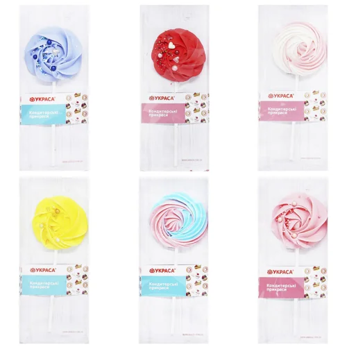 Безе Украса кольорове на паличці