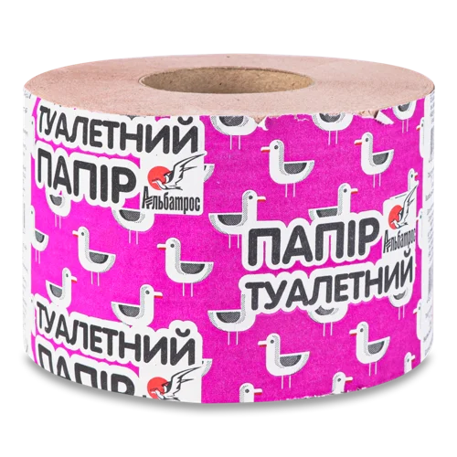 Папір Туалетний З Макулатури Альбатрос, 1шт, в/ґ