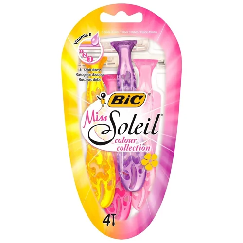 Бритва BIC Miss Soleil Colour жіноча 4шт