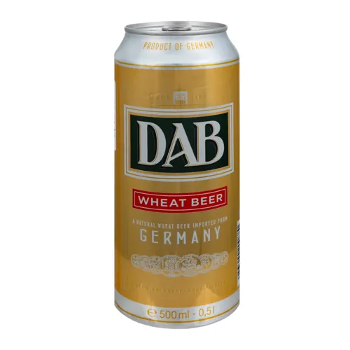 Пиво 0.5л 4.8% світле пшеничне пастеризоване DAB з/б