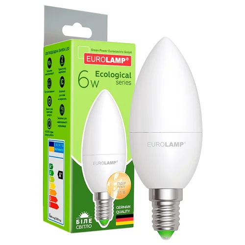 Лампа світлодіодна Eurolamp LED E14 6W 4000K